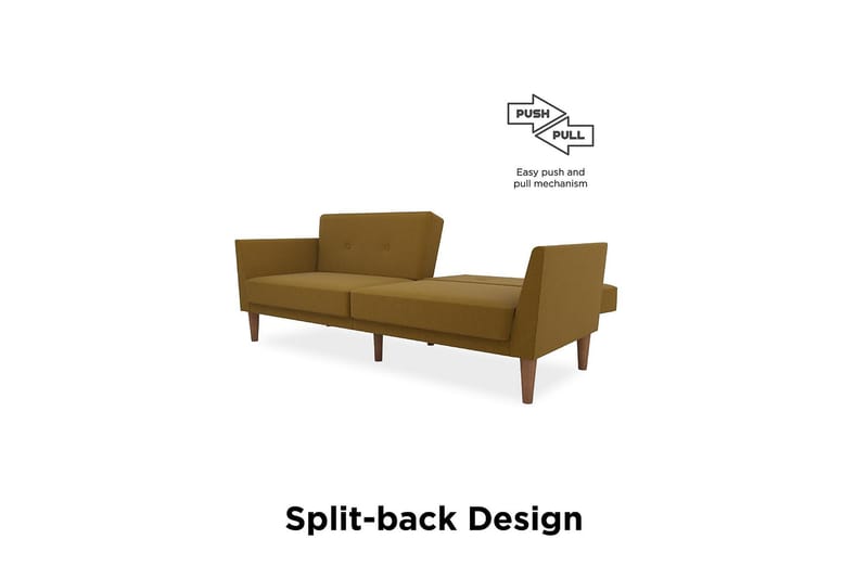 REGAL 2-sits Bäddsoffa Gul - Novogratz - Möbler - Vardagsrum - Bäddsoffor - 2-sits bäddsoffa