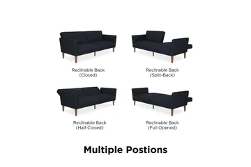 Regal 2-sits Bäddsoffa Marinblå - Novogratz - Möbler - Vardagsrum - Bäddsoffor - 2-sits bäddsoffa