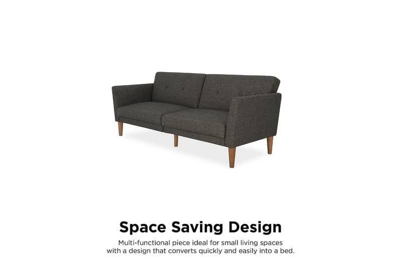 REGAL 2-sits Bäddsoffa Mörkgrå - Novogratz - Möbler - Vardagsrum - Bäddsoffor - 2-sits bäddsoffa