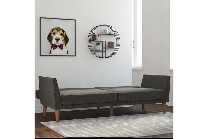 REGAL 2-sits Bäddsoffa Mörkgrå - Novogratz - Möbler - Vardagsrum - Bäddsoffor - 2-sits bäddsoffa
