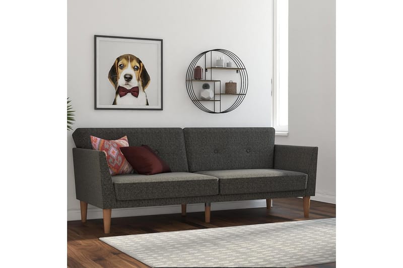 Regal 2-sits Bäddsoffa Mörkgrå - Novogratz - Möbler - Vardagsrum - Bäddsoffor - 2-sits bäddsoffa