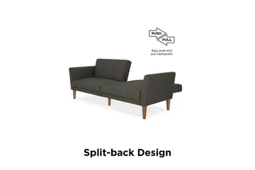 Regal 2-sits Bäddsoffa Mörkgrå - Novogratz - Möbler - Vardagsrum - Bäddsoffor - 2-sits bäddsoffa