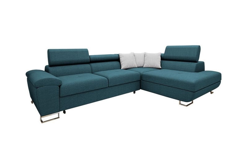 Reginia 3-sits Hörnbäddsoffa Blå - Möbler - Vardagsrum - Bäddsoffor - Hörnbäddsoffa