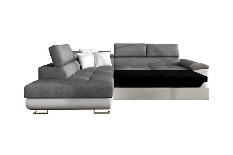Reginia 3-sits Hörnbäddsoffa NO_BRAND White - Möbler - Vardagsrum - Bäddsoffor - Hörnbäddsoffa