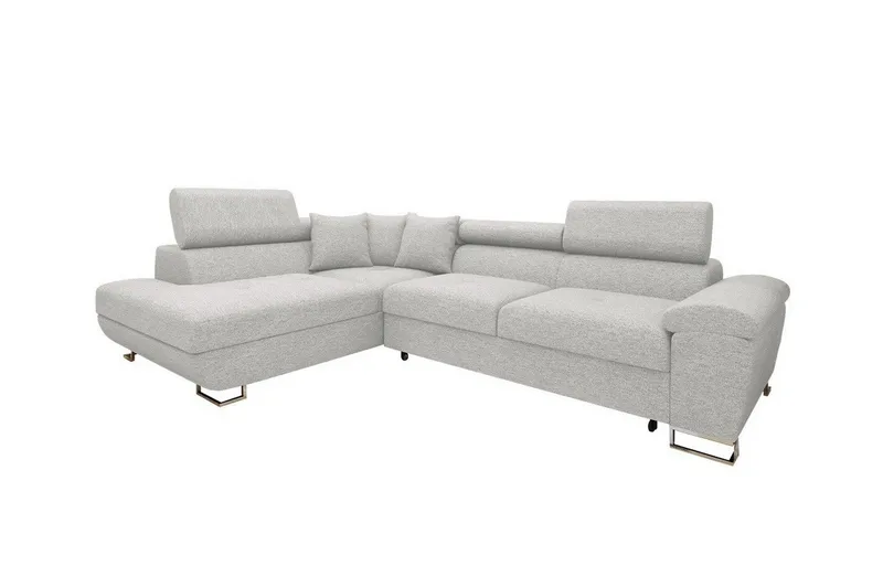 Reginia 3-sits Hörnbäddsoffa NO_BRAND White - Möbler - Vardagsrum - Bäddsoffor - Hörnbäddsoffa