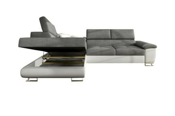 Reginia 3-sits Hörnbäddsoffa Vit - Möbler - Vardagsrum - Bäddsoffor - Hörnbäddsoffa