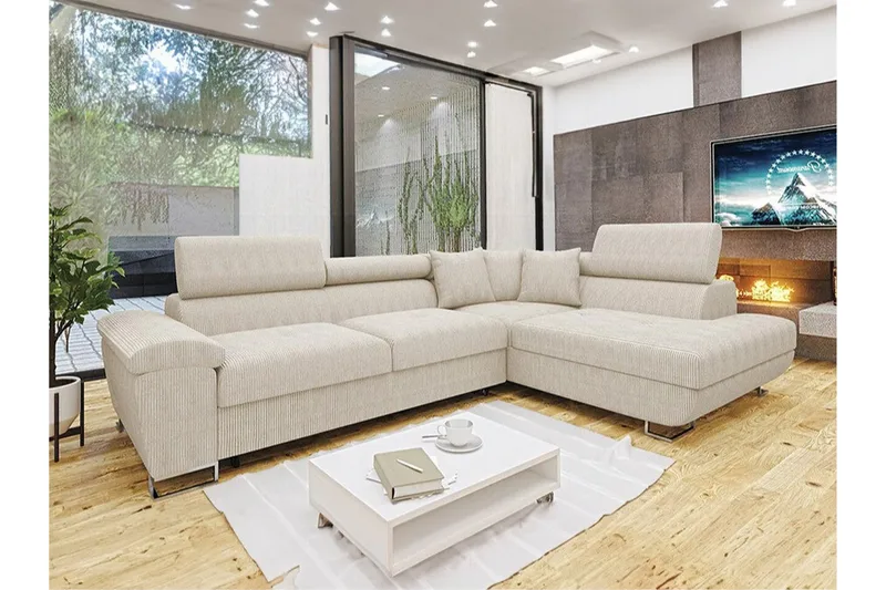 Reginia 3-sits Hörnbäddsoffa - Möbler - Vardagsrum - Bäddsoffor - Hörnbäddsoffa