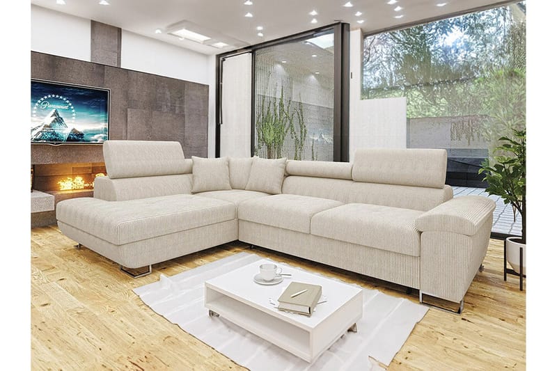 Reginia 3-sits Hörnbäddsoffa - Möbler - Vardagsrum - Bäddsoffor - Hörnbäddsoffa
