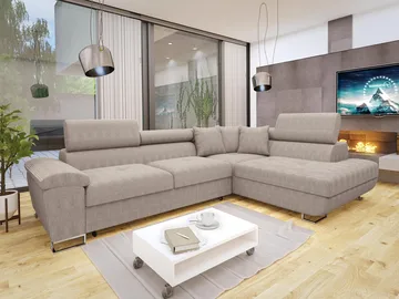 Reginia 4-sits Bäddsoffa med Schäslong och förvaring - Möbler - Vardagsrum - Bäddsoffor - Hörnbäddsoffa