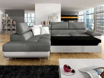 Reginia 4-sits Bäddsoffa med Schäslong och förvaring - Möbler - Vardagsrum - Bäddsoffor - Hörnbäddsoffa