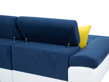 Reginia 4-sits Bäddsoffa Vänster - Grå/Vit - Möbler - Vardagsrum - Bäddsoffor - U bäddsoffa