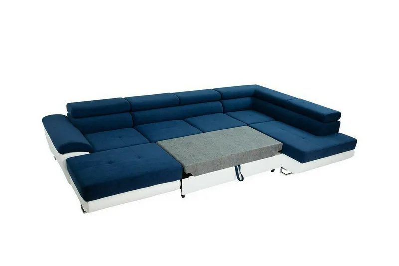 Reginia 4-sits Hörnbäddsoffa 375 cm Dark blue - Möbler - Vardagsrum - Bäddsoffor - U bäddsoffa