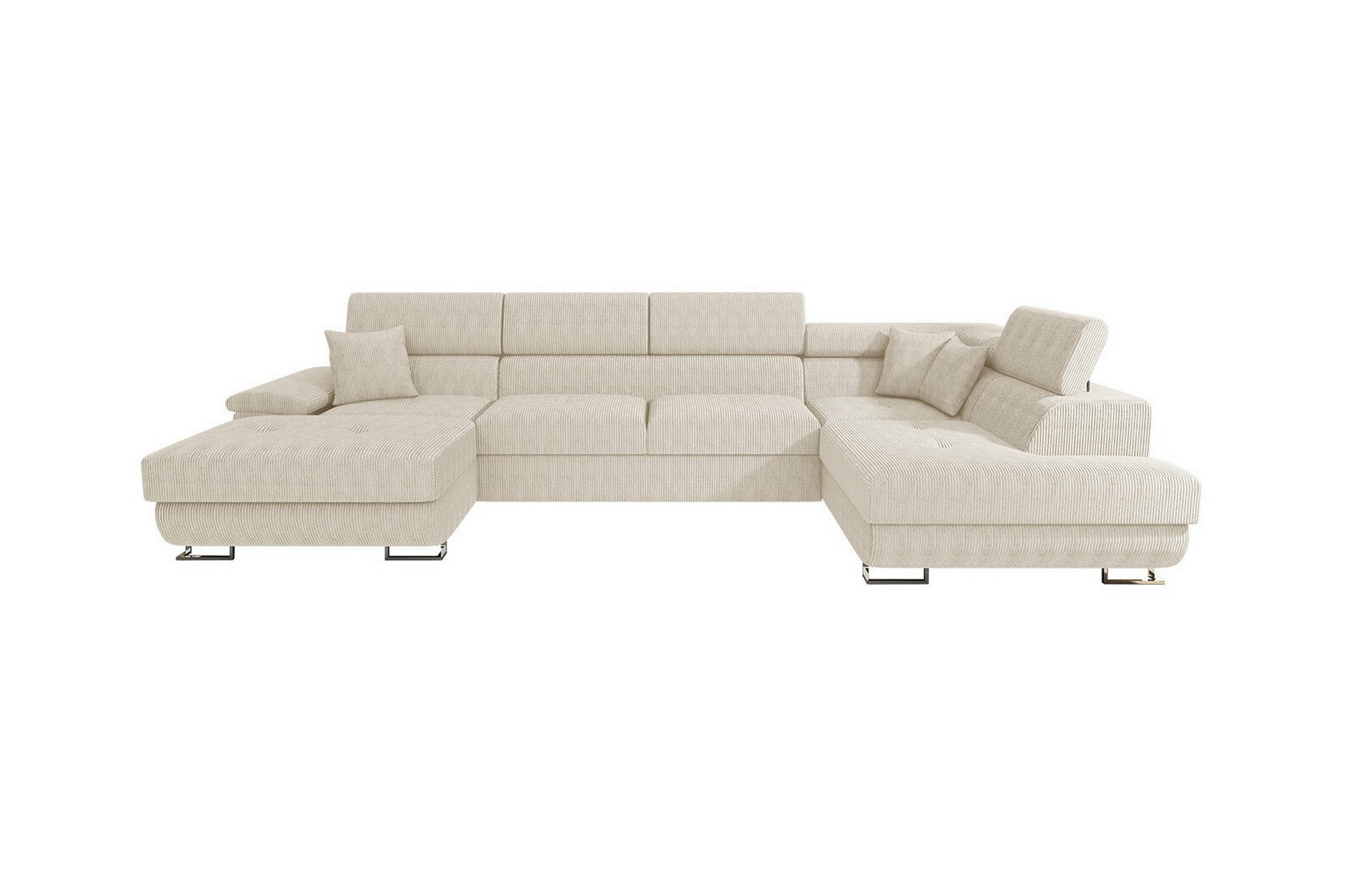 reginia 4-sits hörnbäddsoffa beige -