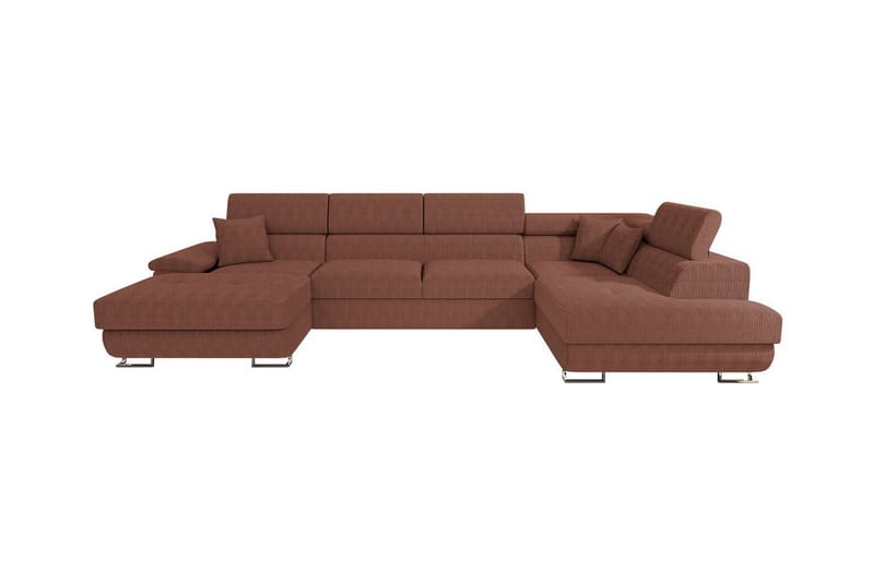 Reginia 4-sits Hörnbäddsoffa Brun - Möbler - Vardagsrum - Bäddsoffor - Hörnbäddsoffa
