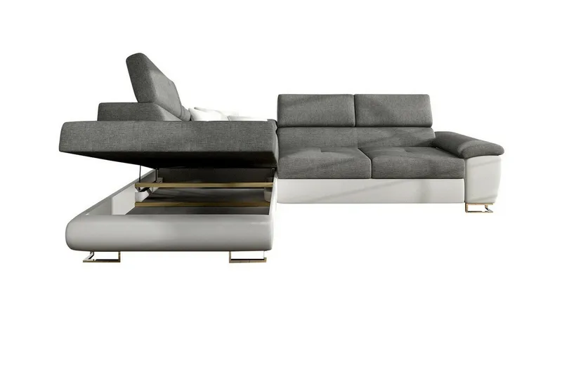 Reginia 4-sits Hörnbäddsoffa Light green - Möbler - Vardagsrum - Bäddsoffor - Hörnbäddsoffa