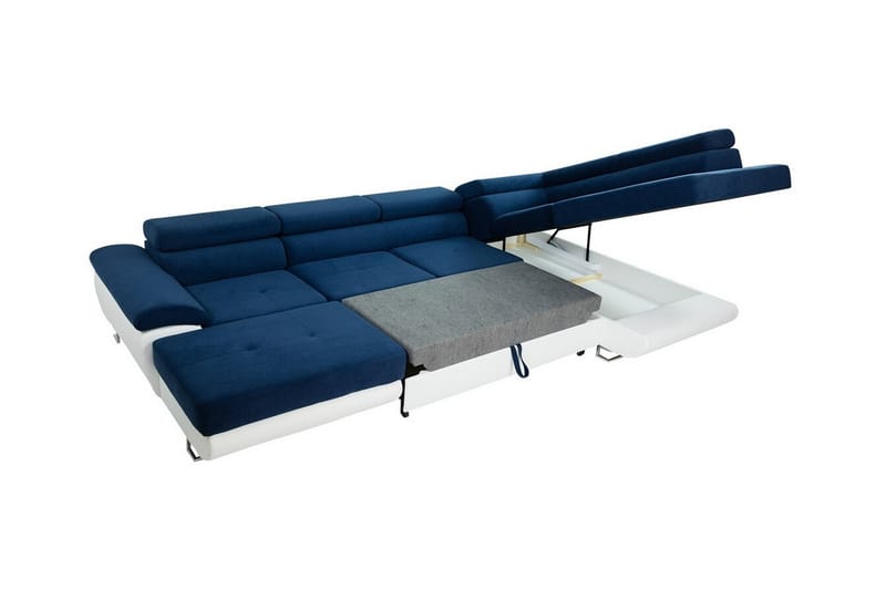 Reginia 4-sits Hörnbäddsoffa Ljusbrun/Brun - Möbler - Vardagsrum - Bäddsoffor - U bäddsoffa
