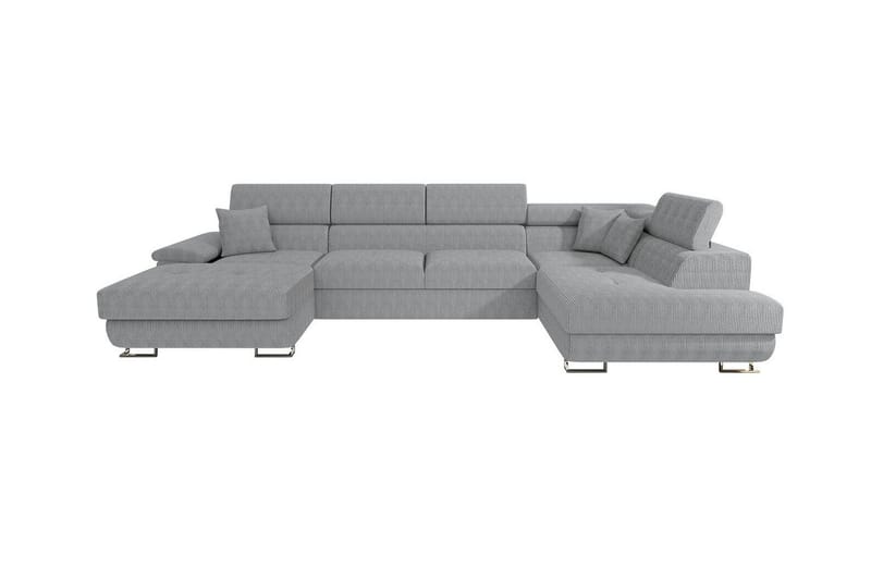 Reginia 4-sits Hörnbäddsoffa Ljusgrå - Möbler - Vardagsrum - Bäddsoffor - Hörnbäddsoffa