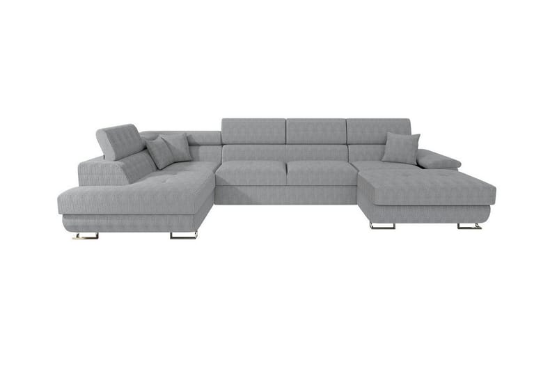 Reginia 4-sits Hörnbäddsoffa Ljusgrå - Möbler - Vardagsrum - Bäddsoffor - Hörnbäddsoffa