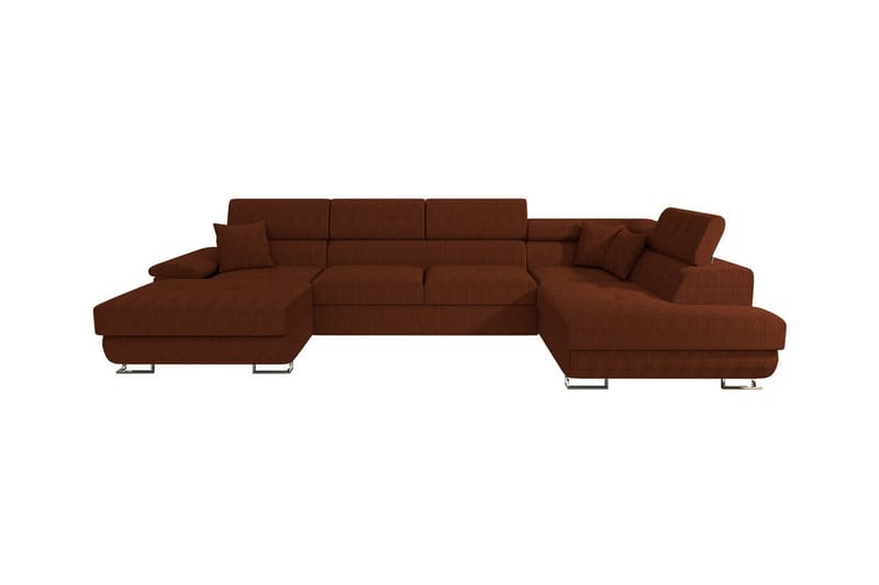 Reginia 4-sits Hörnbäddsoffa Mörkbrun - Möbler - Vardagsrum - Bäddsoffor - Hörnbäddsoffa