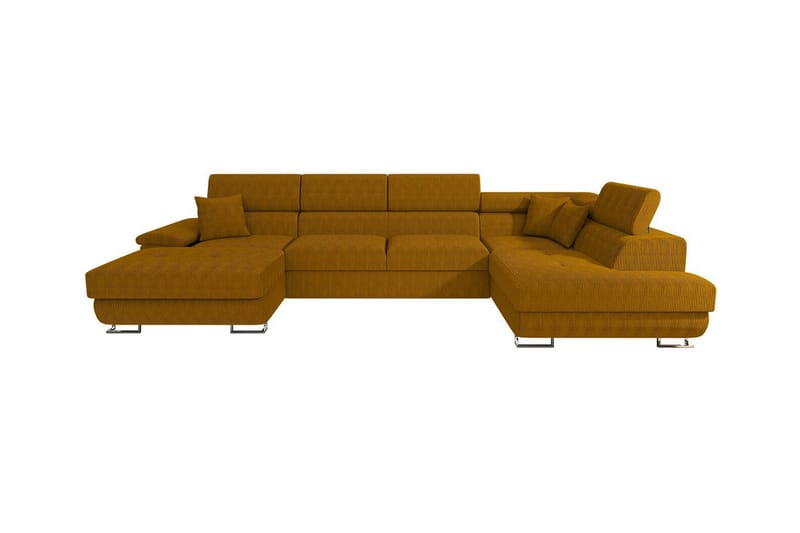 Reginia 4-sits Hörnbäddsoffa Mörkgul - Möbler - Vardagsrum - Bäddsoffor - Hörnbäddsoffa