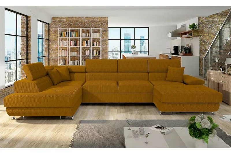 Reginia 4-sits Hörnbäddsoffa - Möbler - Vardagsrum - Bäddsoffor - Hörnbäddsoffa