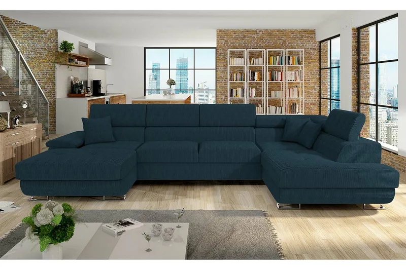 Reginia 4-sits Hörnbäddsoffa - Möbler - Vardagsrum - Bäddsoffor - Hörnbäddsoffa