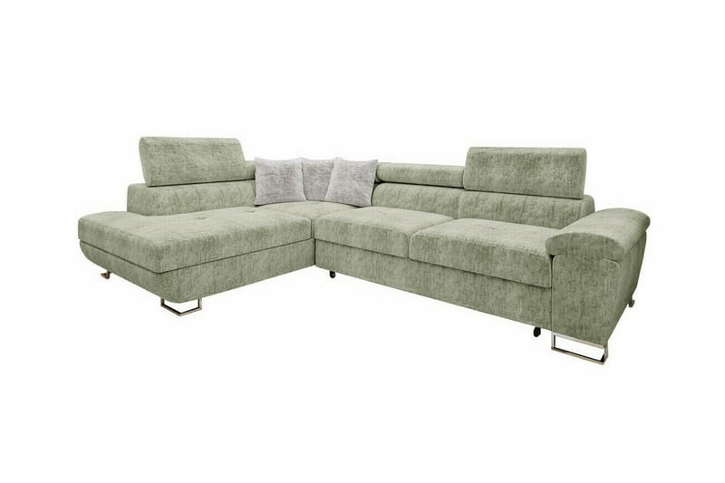Reginia 5-sits Hörnbäddsoffa Ljusgrön - Möbler - Vardagsrum - Bäddsoffor - Hörnbäddsoffa