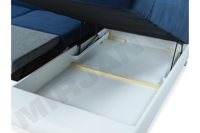 Reginia 6-sits Bäddsoffa - Vit/Grå - Möbler - Vardagsrum - Bäddsoffor - U bäddsoffa