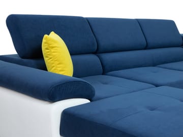 Reginia 8-sits Bäddsoffa - Grå/Svart - Möbler - Vardagsrum - Bäddsoffor - U bäddsoffa