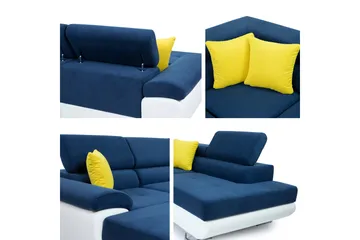 Reginia Bäddsoffa m. Divan och Schäslong 4-sits - Grön - Möbler - Vardagsrum - Bäddsoffor - U bäddsoffa