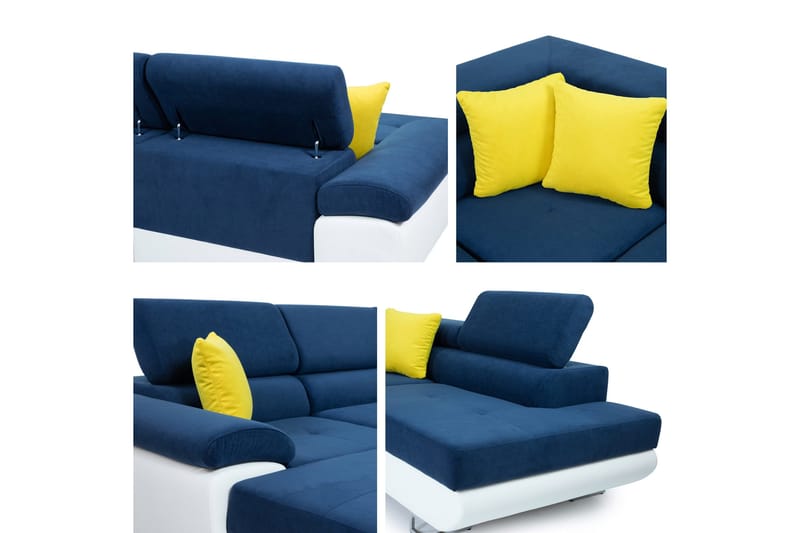 Reginia Bäddsoffa m. Divan och Schäslong 4-sits - Grön - Möbler - Vardagsrum - Bäddsoffor - U bäddsoffa