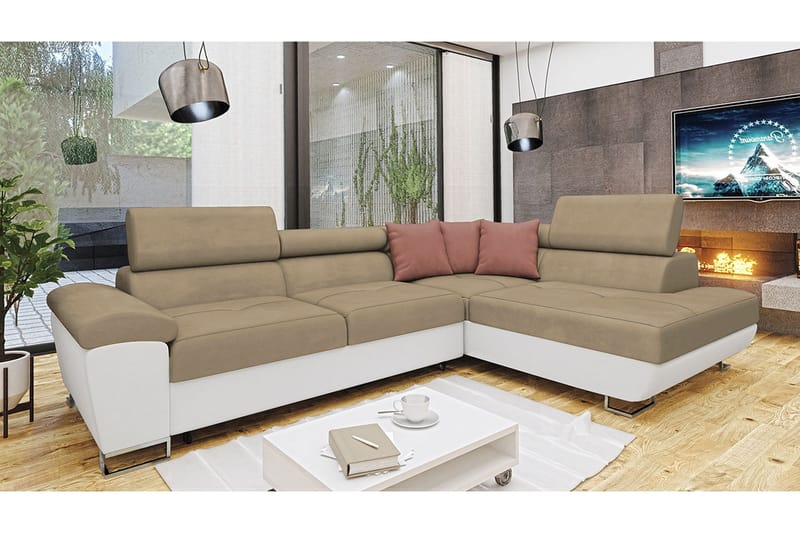 Reginia Bäddsoffa m. Schäslong L-formad - Möbler - Vardagsrum - Bäddsoffor