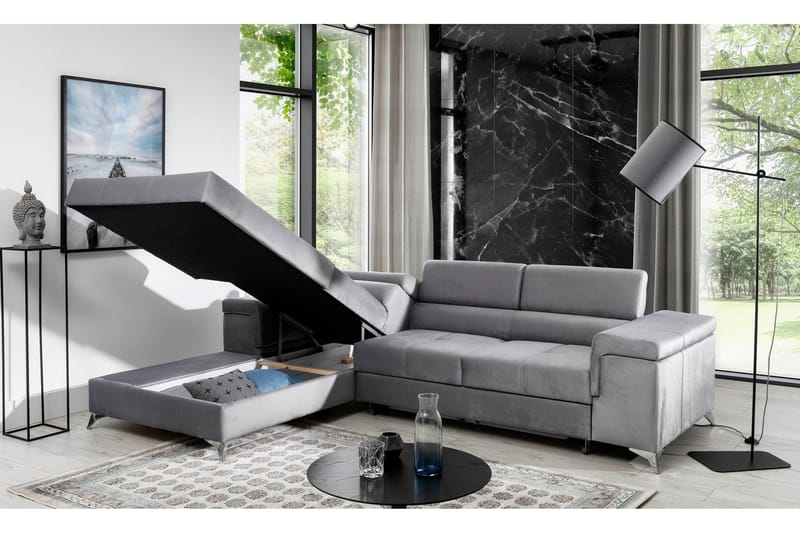 Ricardone 3-sits Bäddsoffa m. Divan - Brun - Möbler - Vardagsrum - Bäddsoffor