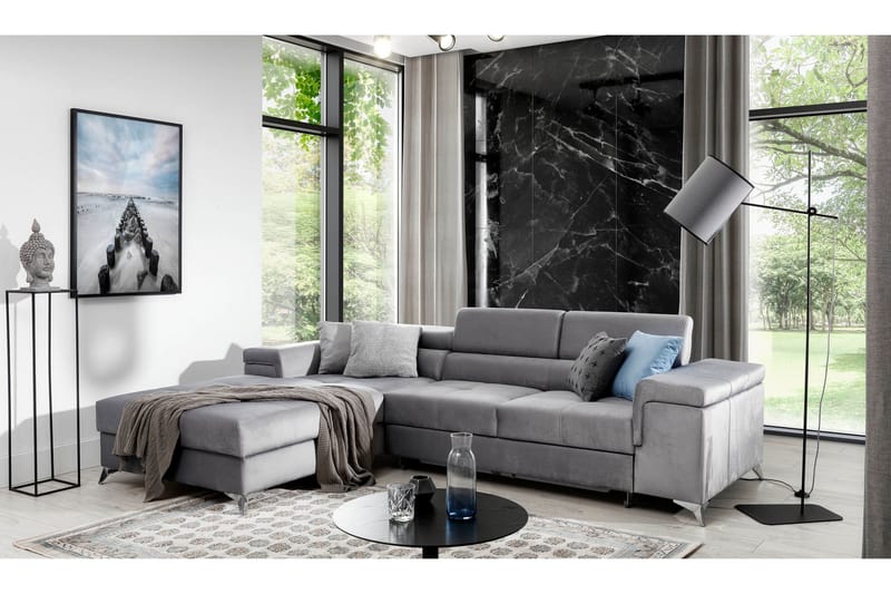 Ricardone 3-sits Bäddsoffa m. Divan - Brun - Möbler - Vardagsrum - Bäddsoffor