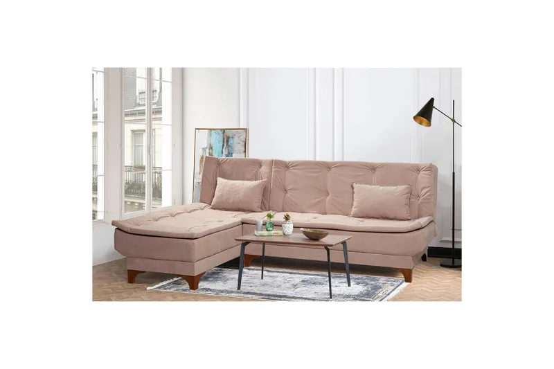Riversdale Bäddsoffa m. Divan 4-sits - Grå - Möbler - Vardagsrum - Bäddsoffor