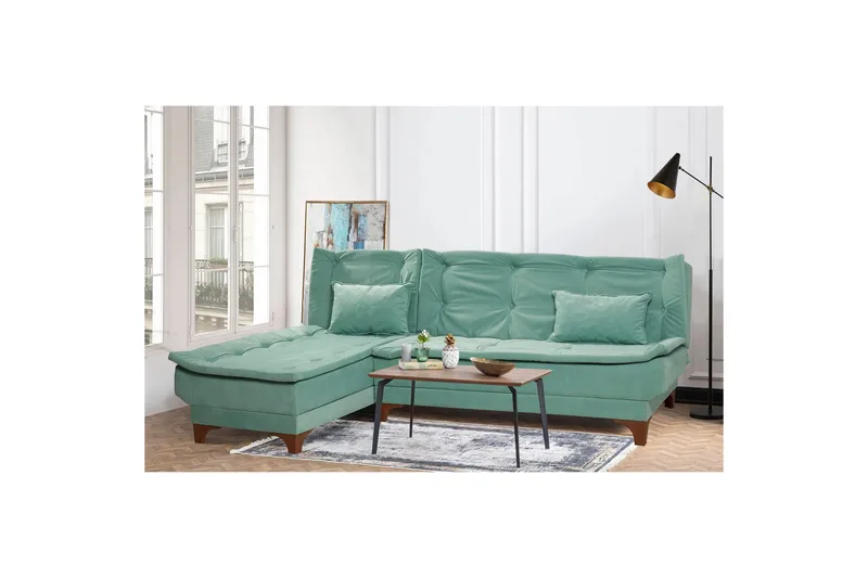 Riversdale Bäddsoffa m. Divan 4-sits - Havsgrön - Möbler - Vardagsrum - Bäddsoffor