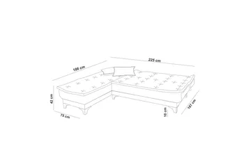 Riversdale Bäddsoffa m. Divan 4-sits - Havsgrön - Möbler - Vardagsrum - Bäddsoffor