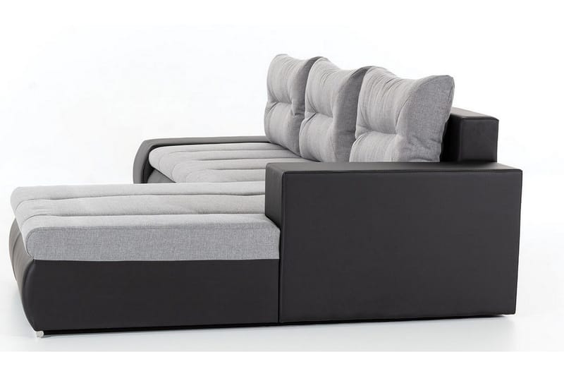 Rodeche 3-sits Bäddsoffa m. Divan med Förvaring - Ljusgrå - Möbler - Vardagsrum - Bäddsoffor