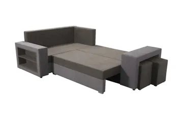 Roma M Hörnbäddsoffa - Brun - Möbler - Vardagsrum - Bäddsoffor - Hörnbäddsoffa