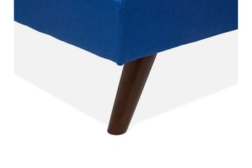 Ronne 2-sits Fällbar Rektangulär Bäddsoffa i Tyg med Träben - Blå - Möbler - Vardagsrum - Bäddsoffor