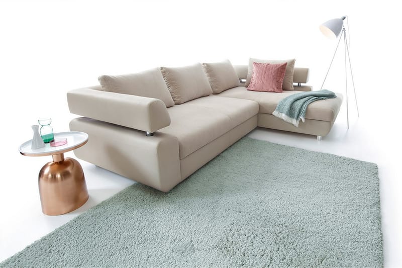 ROXANNE L-Bäddsoffa Höger Beige - Beige - Möbler - Vardagsrum - Bäddsoffor