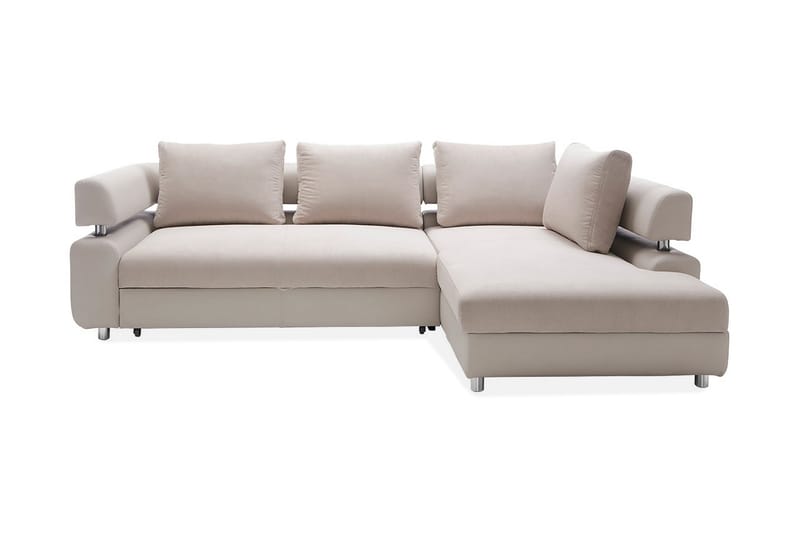 ROXANNE L-Bäddsoffa Höger Beige - Beige - Möbler - Vardagsrum - Bäddsoffor