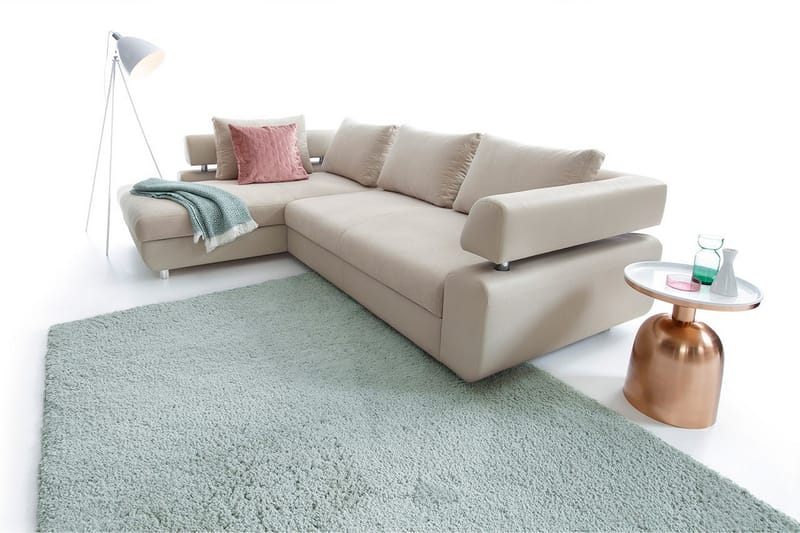 ROXANNE L-Bäddsoffa Vänster Beige - Beige - Möbler - Vardagsrum - Bäddsoffor