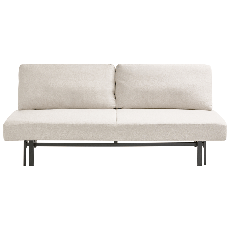 Roykka Rektangulär Bäddsoffa 136x201 cm i Tyg, Ljusbeige