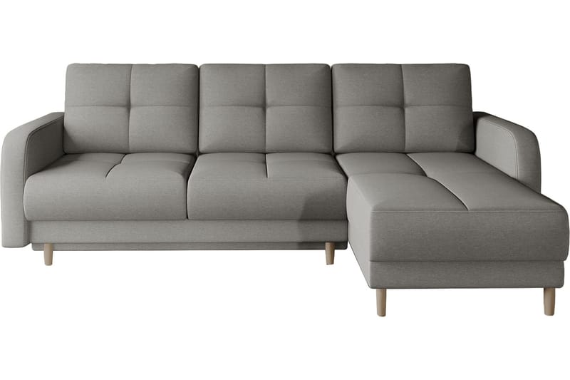 Saimon Bäddsoffa m. Divan med Förvaring 3-sits - Grå - Möbler - Vardagsrum - Bäddsoffor