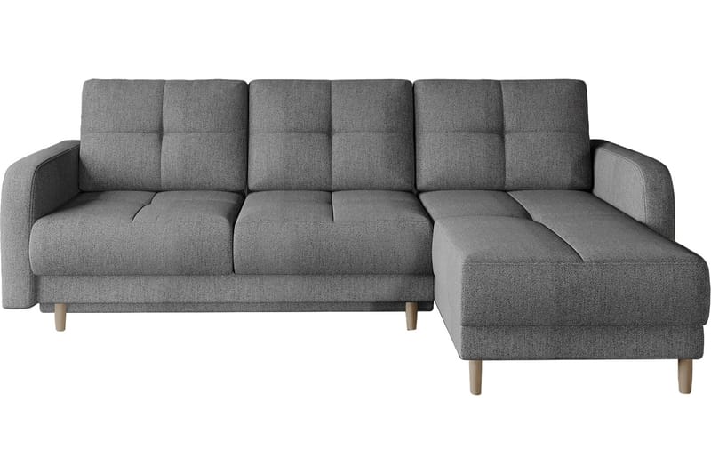 Saimon Bäddsoffa m. Divan med Förvaring 3-sits - Grå - Möbler - Vardagsrum - Bäddsoffor
