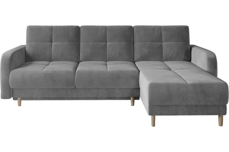 Saimon Bäddsoffa m. Divan med Förvaring 3-sits - Grå - Möbler - Vardagsrum - Bäddsoffor