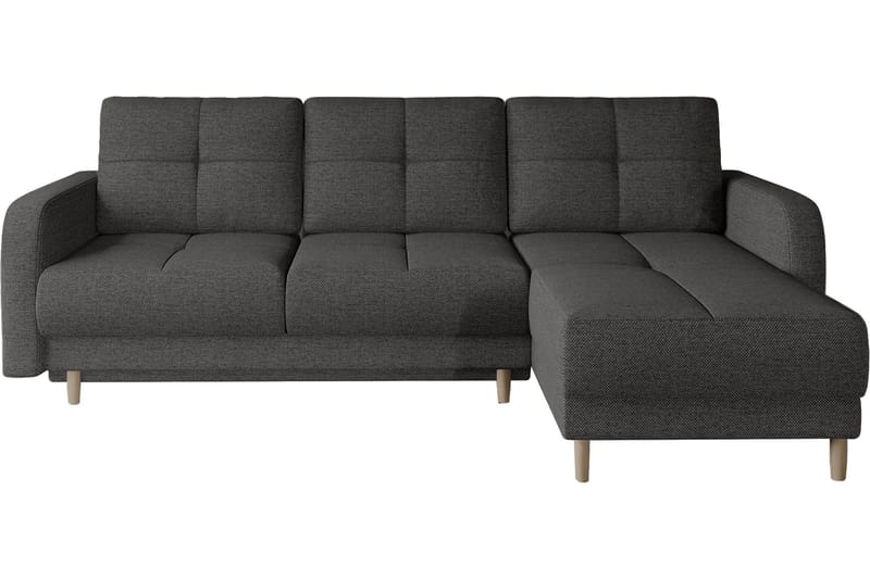 Saimon Bäddsoffa m. Divan med Förvaring 3-sits - Mörkgrå - Möbler - Vardagsrum - Bäddsoffor