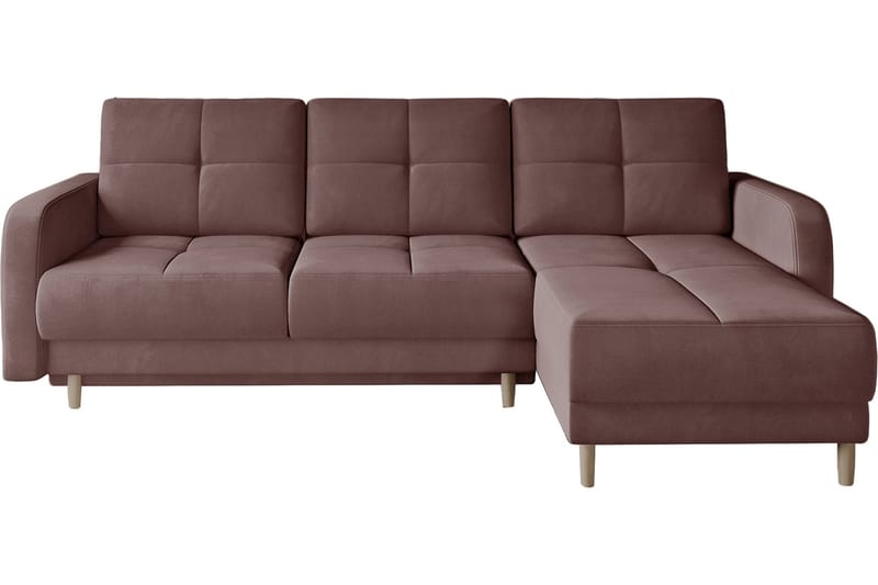 Saimon Bäddsoffa m. Divan med Förvaring 3-sits - Rosa - Möbler - Vardagsrum - Bäddsoffor