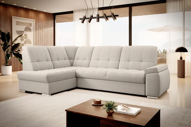Sajana Bäddsoffa m. Schäslong 3-sits, Beige
